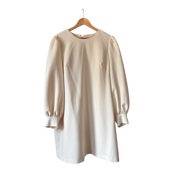 Gal Meets Glam Dresses & Skirts - Gal Meets Glam Collection Tallulah Dress Ivory Puff Sleeve Pearl Size 20